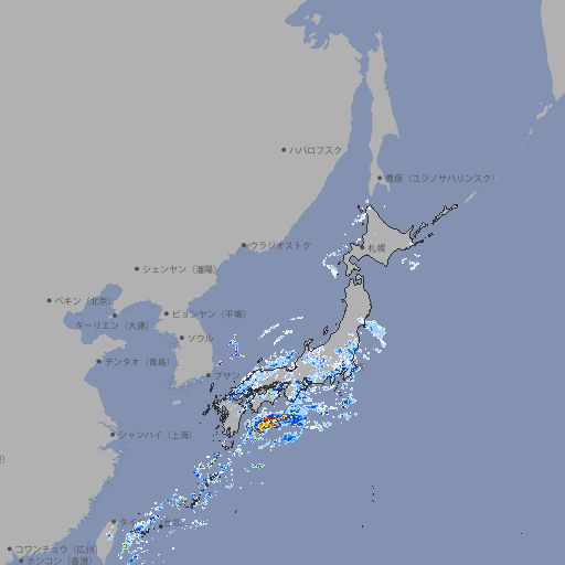 雨雲レーダー