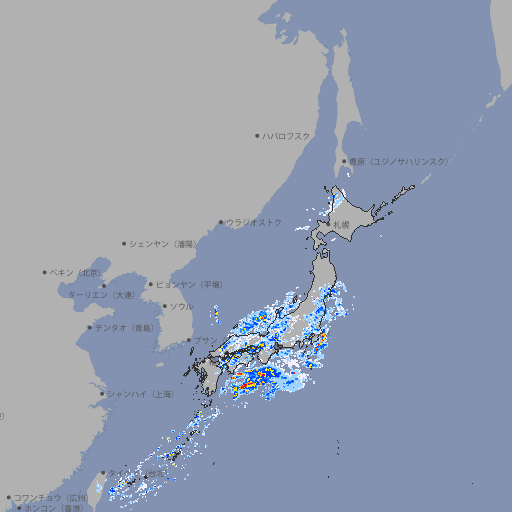雨雲レーダー