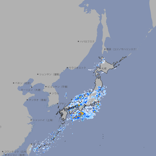 雨雲レーダー