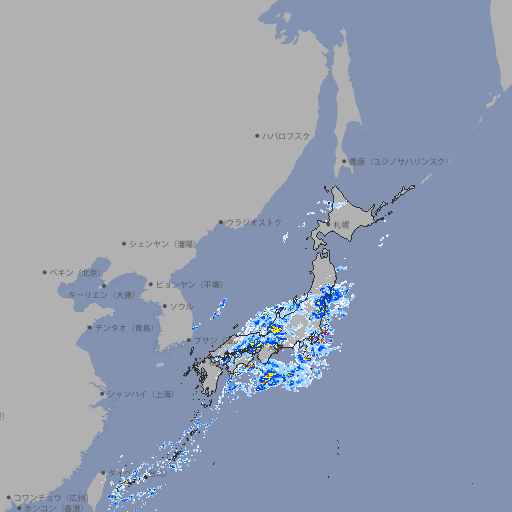 雨雲レーダー