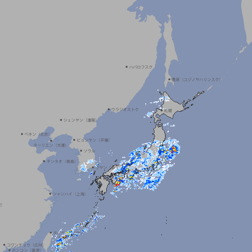 雨雲レーダー