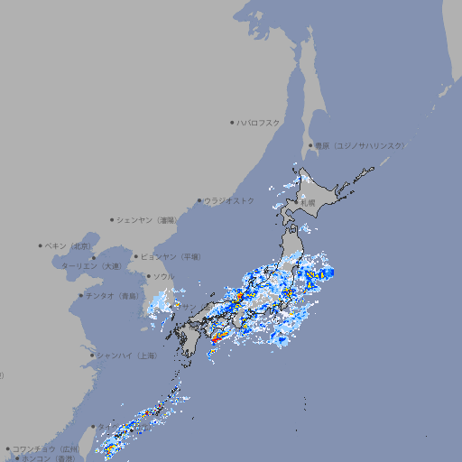 雨雲レーダー