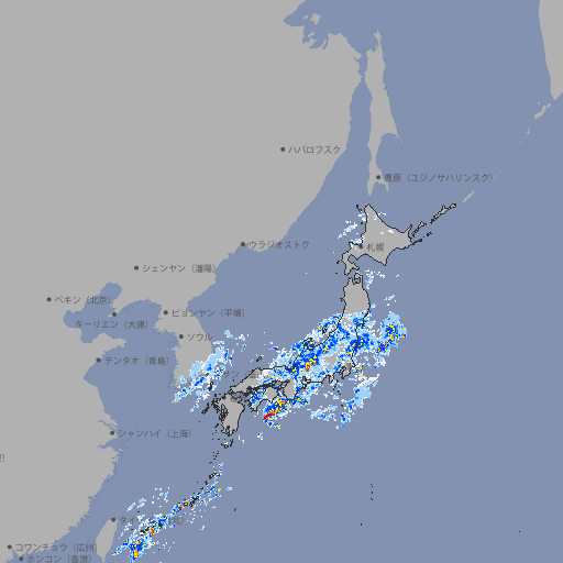雨雲レーダー