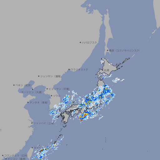 雨雲レーダー