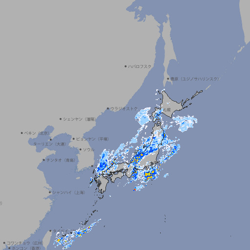 雨雲レーダー