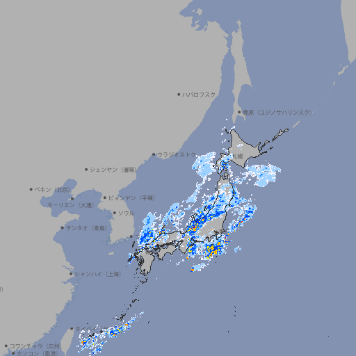 雨雲レーダー