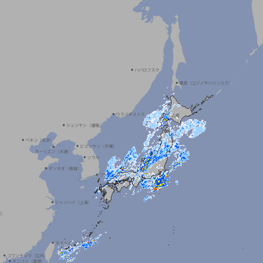雨雲レーダー