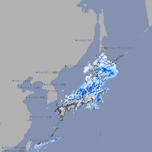 雨雲レーダー