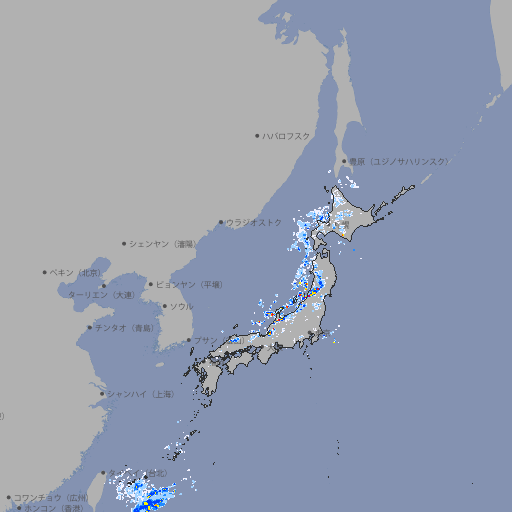 雨雲レーダー