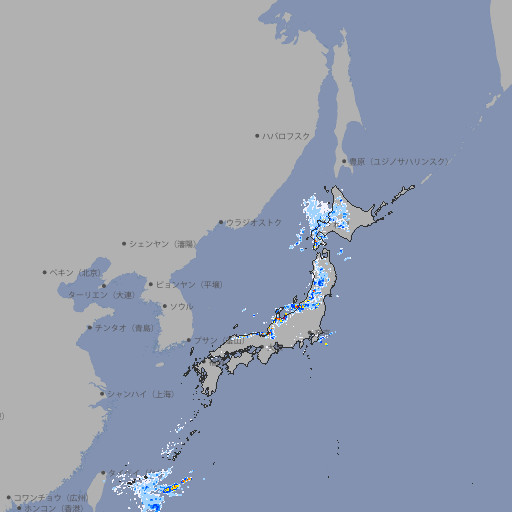 雨雲レーダー