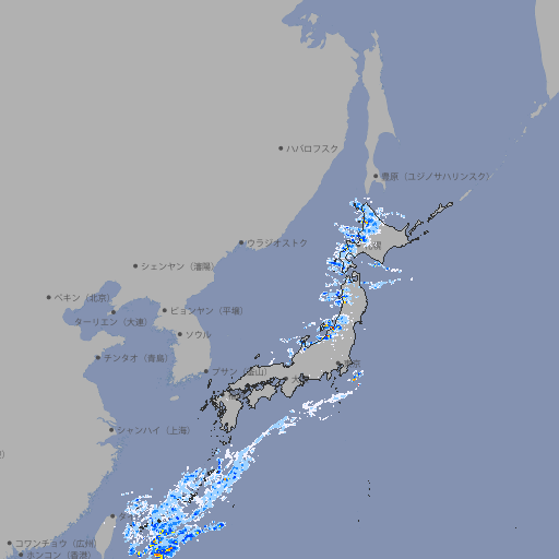 雨雲レーダー