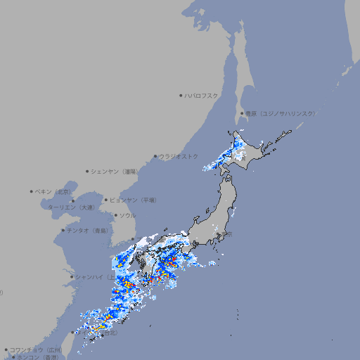 雨雲レーダー