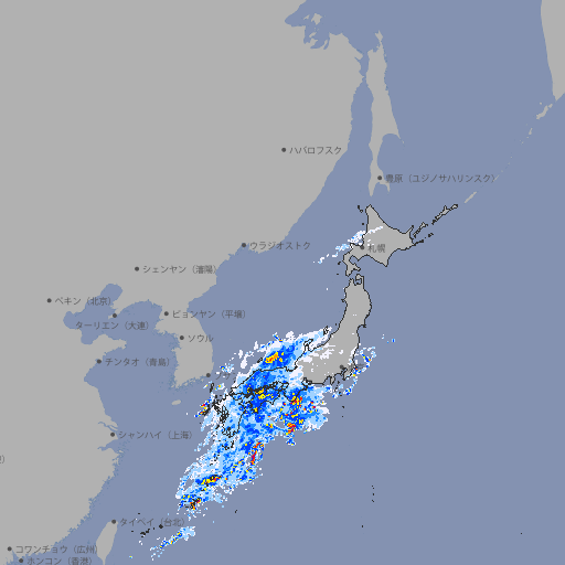雨雲レーダー