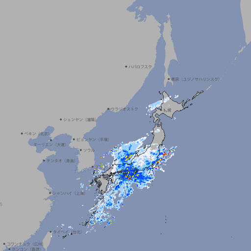 雨雲レーダー