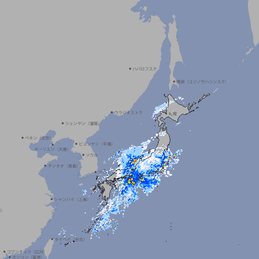 雨雲レーダー
