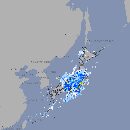 雨雲レーダー