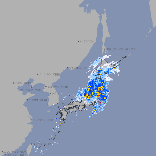 雨雲レーダー
