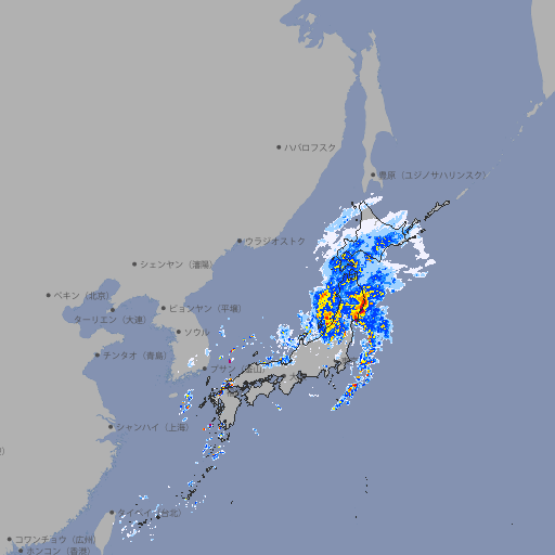 雨雲レーダー