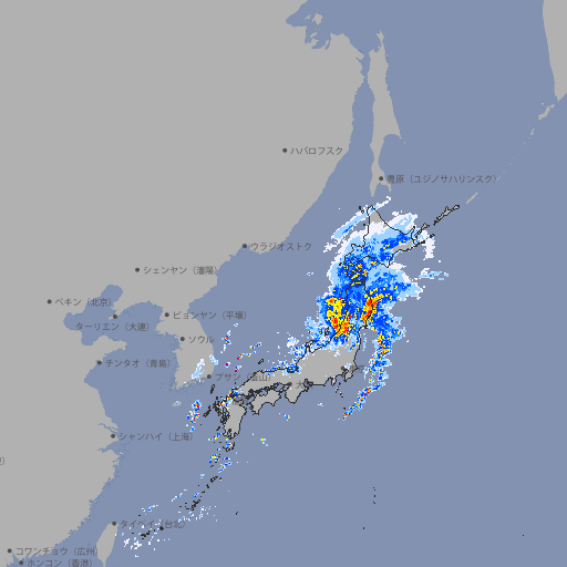 雨雲レーダー