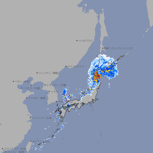 雨雲レーダー