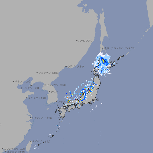 雨雲レーダー