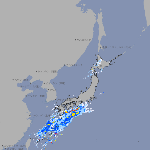 雨雲レーダー