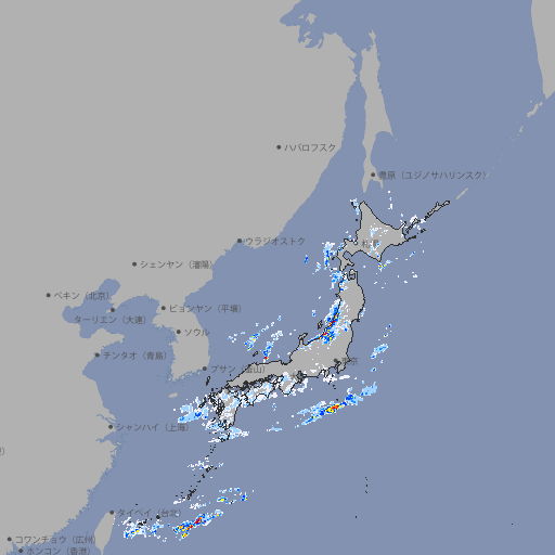 雨雲レーダー