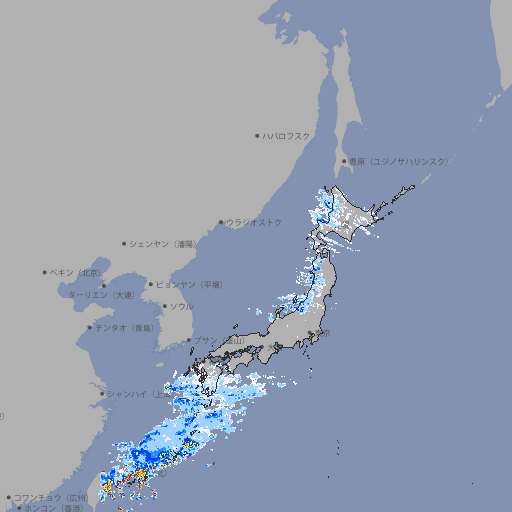 雨雲レーダー