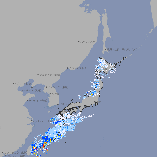 雨雲レーダー