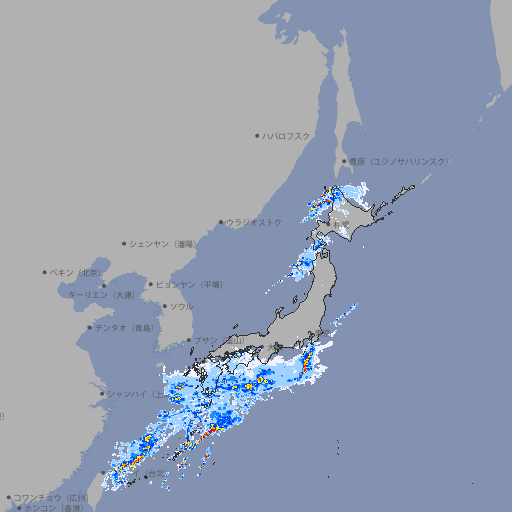 雨雲レーダー