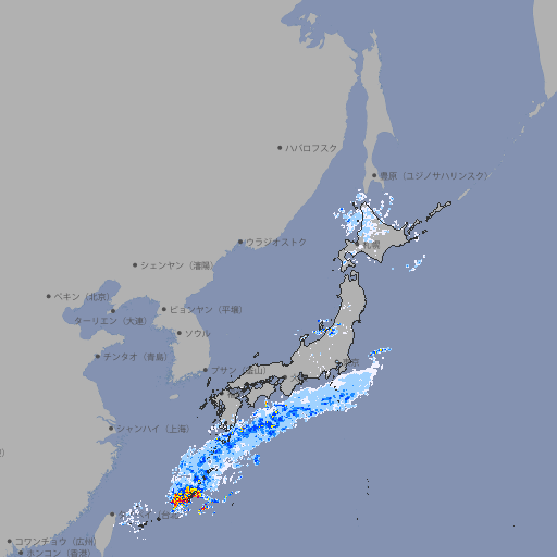 雨雲レーダー