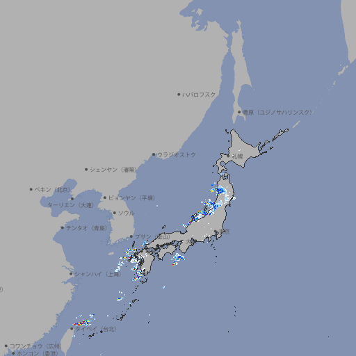 雨雲レーダー