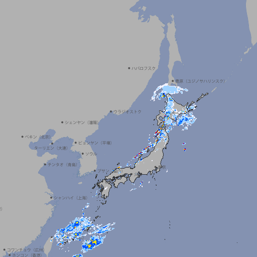雨雲レーダー