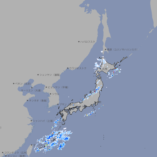 雨雲レーダー