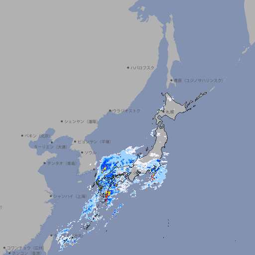 雨雲レーダー