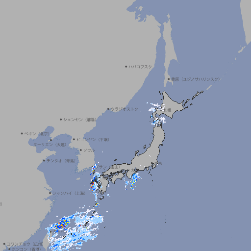 雨雲レーダー