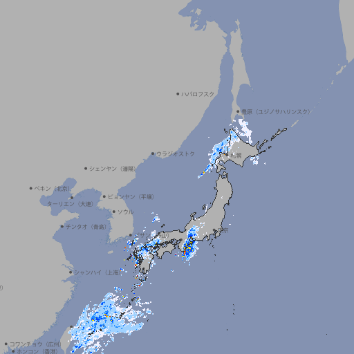 雨雲レーダー