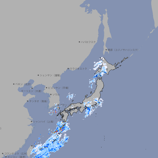 雨雲レーダー