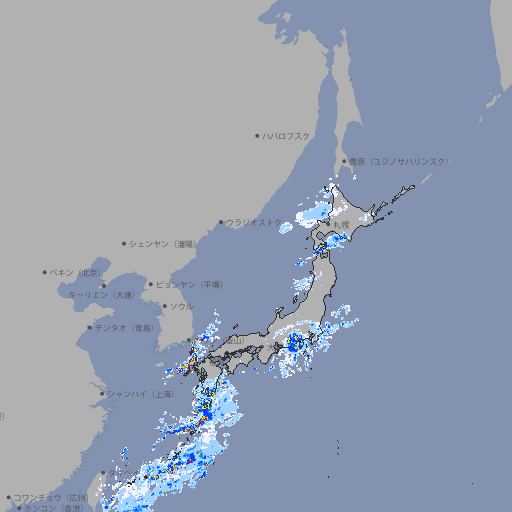 雨雲レーダー
