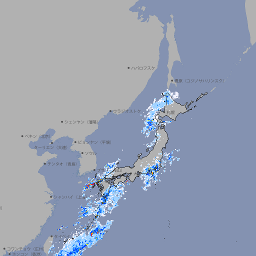 雨雲レーダー