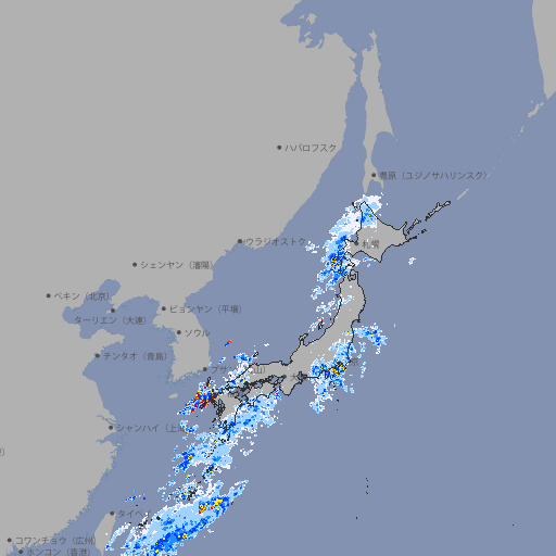 雨雲レーダー