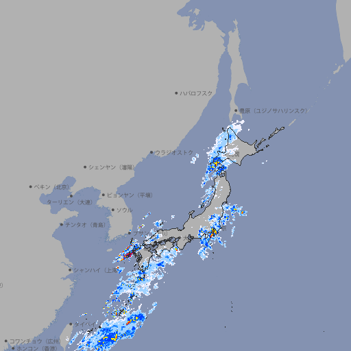 雨雲レーダー