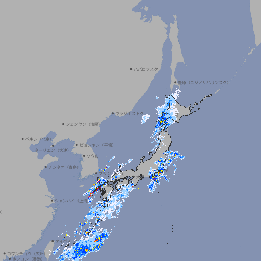 雨雲レーダー