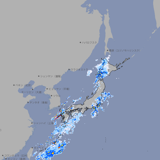 雨雲レーダー
