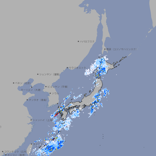 雨雲レーダー