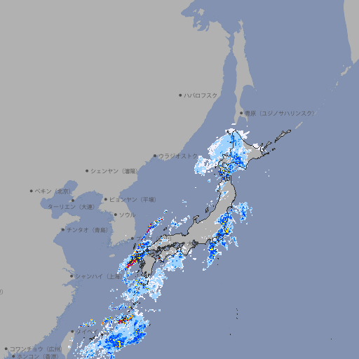 雨雲レーダー