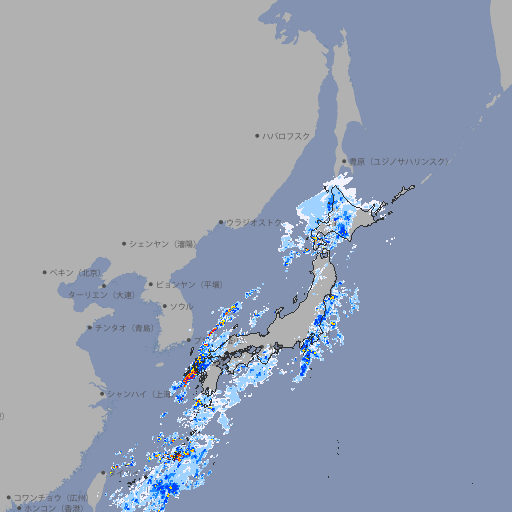 雨雲レーダー