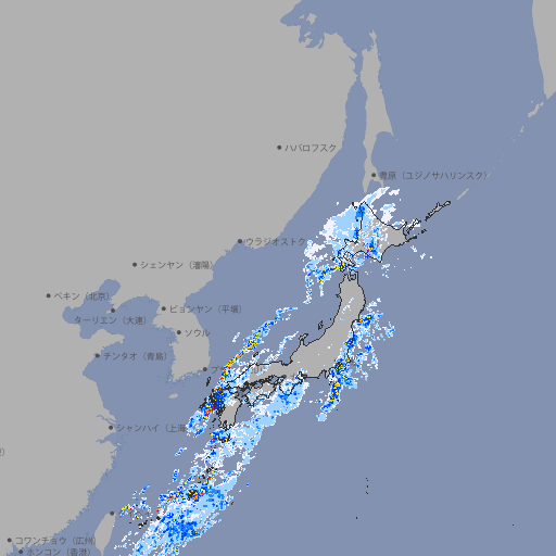 雨雲レーダー