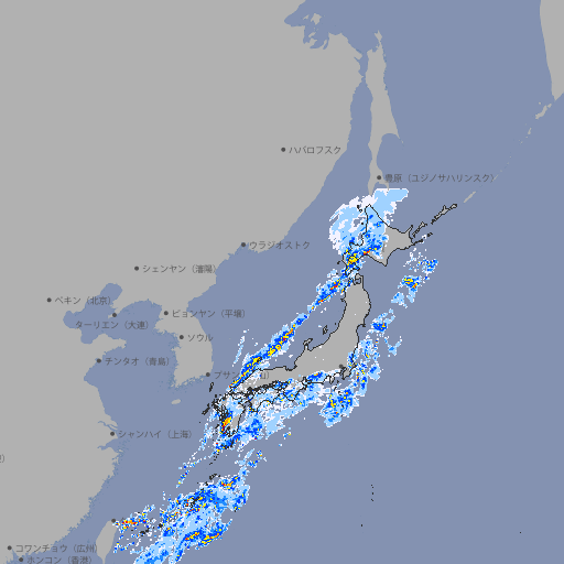 雨雲レーダー