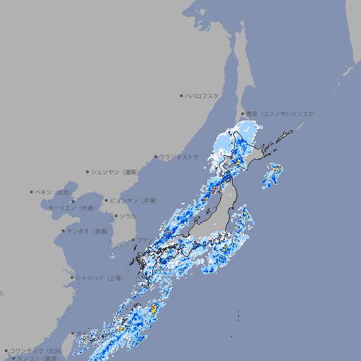 雨雲レーダー